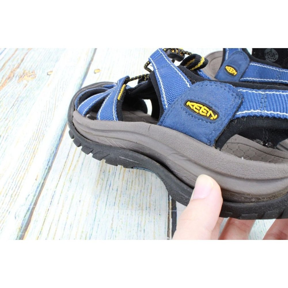 Keen Newport Blue Nylon Suede Bungee Waterproof Hiking Sandals Size US 6.5 - Picture 10 of 10